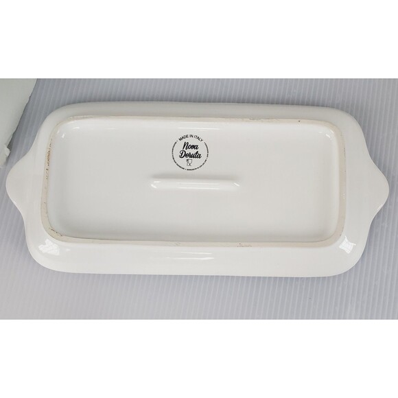 Nova Deruta Serving Snack Appetizer Plate Tray 12.25” Italian Arabesco Floral - Picture 9 of 9